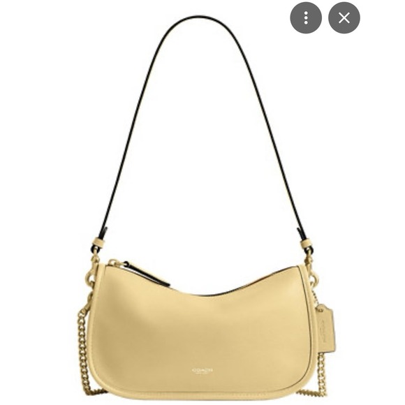 Coach Handbags - Coach Waverly Bag CCC36 Yellow Natural Grain Leather Crossbody Shoulder NWT
